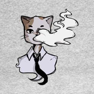 Smoking Cat T-Shirt